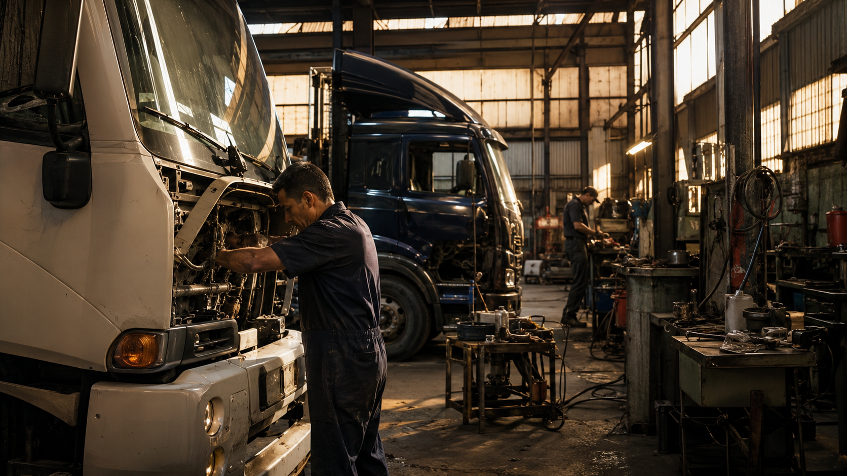 Oficina especializada em pós-tratamento diesel de caminhões e ônibus